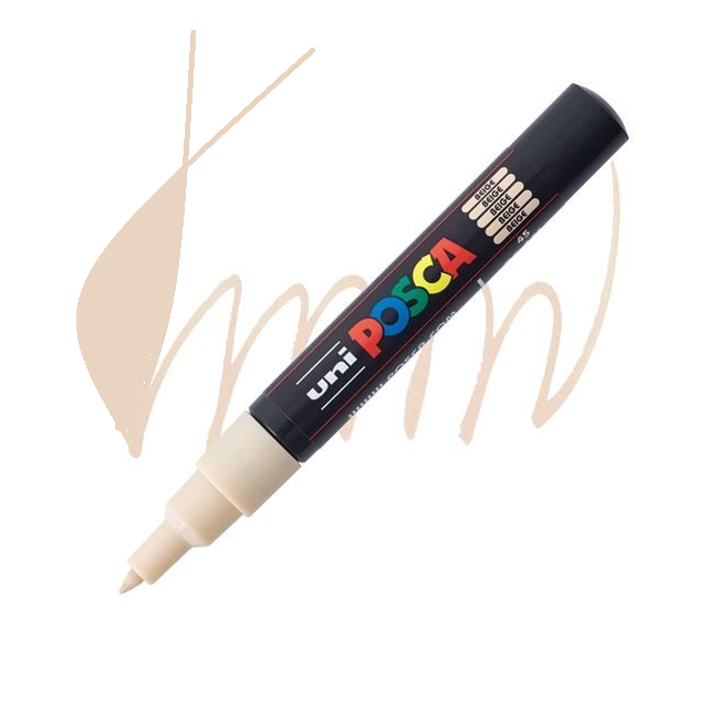 ROTULADOR UNI POSCA 0.7 MM PC-1M BEIGE
